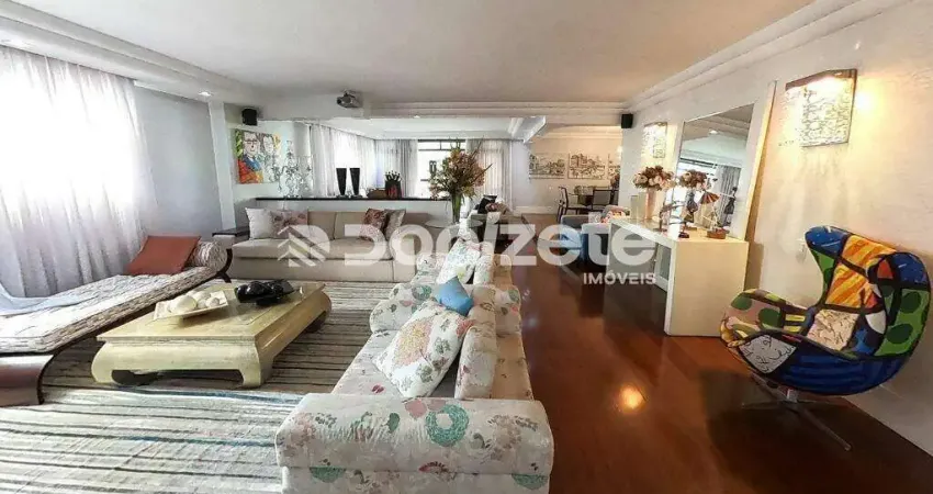 Apartamento frontal de 346 m² em Santo André | 4 dorms, 4 vagas, lazer completo