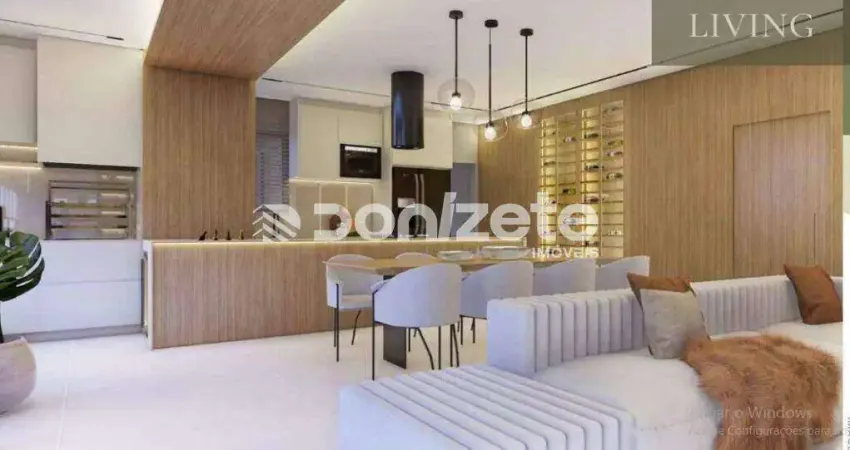 Apartamento 3 suítes com varanda gourmet, 2 vagas e lazer completo no Campestre, Santo André