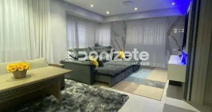 Apartamento 4 dormitórios com 3 suítes, frente, Jardim Santo André – 4 vagas e lazer completo