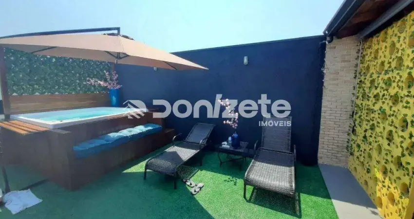 Cobertura Residencial com 3 Quartos, 2 Vagas e Mobiliado no Paraíso, Santo André – Aceita Financiamento