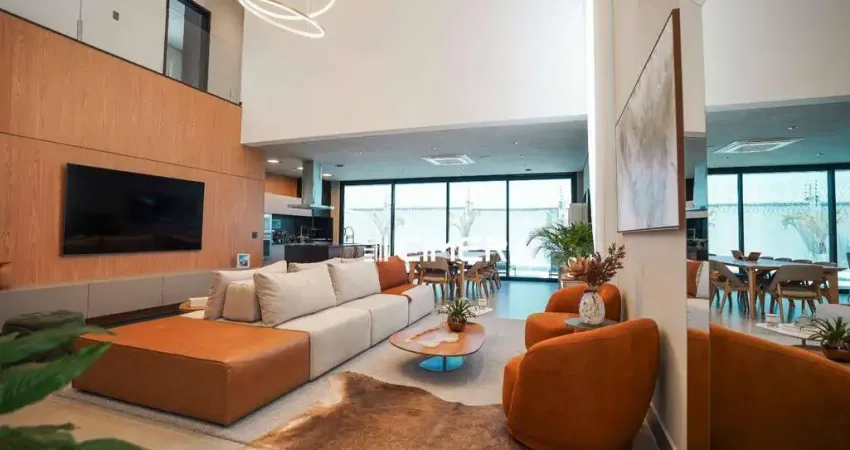 Casa com 4 suítes à venda de porteira fechada - alphaville nova esplanada - votorantim/sp