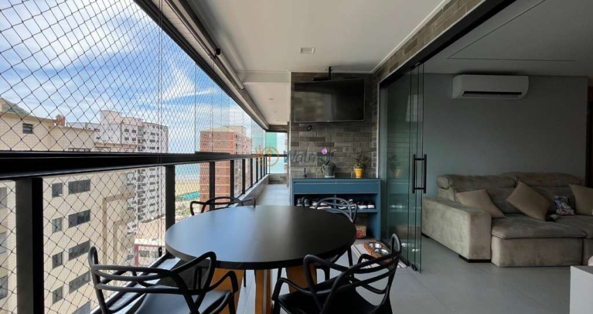 Imperdível Apartamento à Venda no Canto do Forte em Praia Grande-SP: 3 quartos, 3 suítes, 3 salas, 5 banheiros, 2 vagas, 118m²!