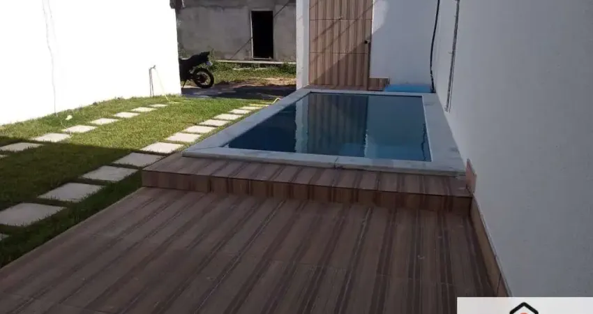 Arembepe casa 2/4 com piscina área gourmet, loteamento bosque de arembepe