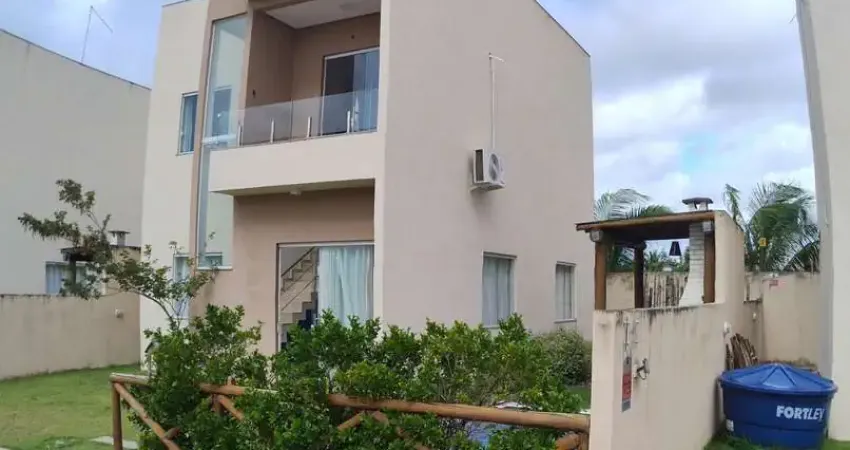 Oportunidade casa 4/4 suites piscina cond. fechado - barra do jacuípe