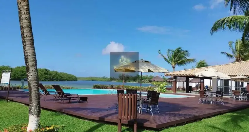 Condomínio pier jacuipe - vendo apartamento 2/4 suíte, frente rio jacuipe, piscina, barra jacuípe