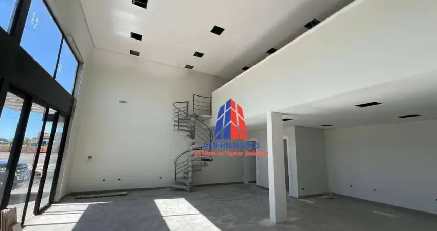 Salão para alugar, 143 m² por r$ 5.200,00/mês - jardim terramérica i - americana/sp