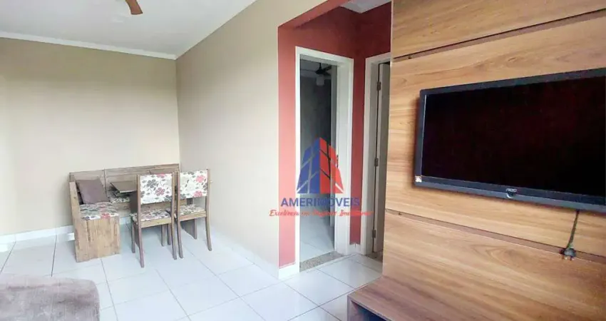 Apartamento com 2 dormitórios, 50 m² - venda por R$ 185.000,00 ou aluguel por R$ 1.360,00/mês - Chácara Letônia - Americana/SP