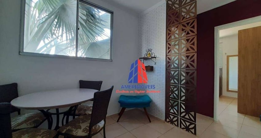 Apartamento com 2 dormitórios para alugar, 42 m² por R$ 1.815/mês - Vila Omar - Americana/SP