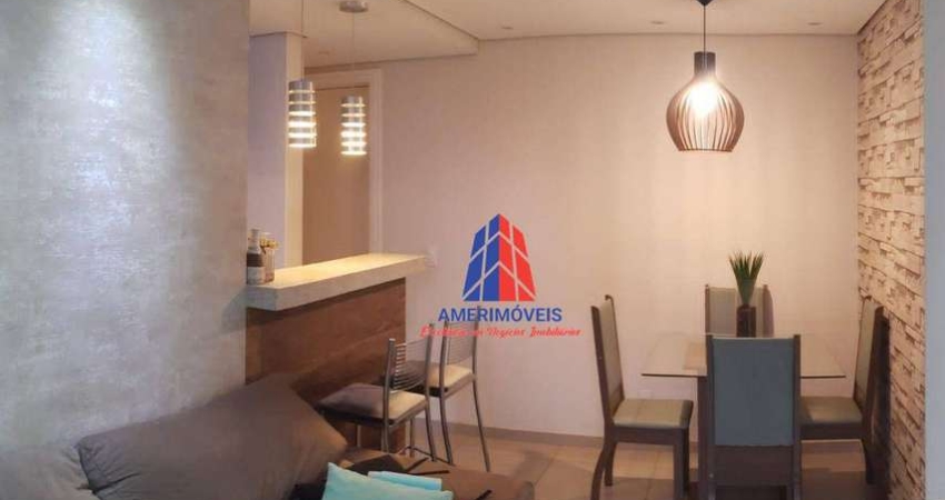Apartamento com 2 dormitórios à venda, 55 m² por R$ 299.900,00 - Cariobinha - Americana/SP
