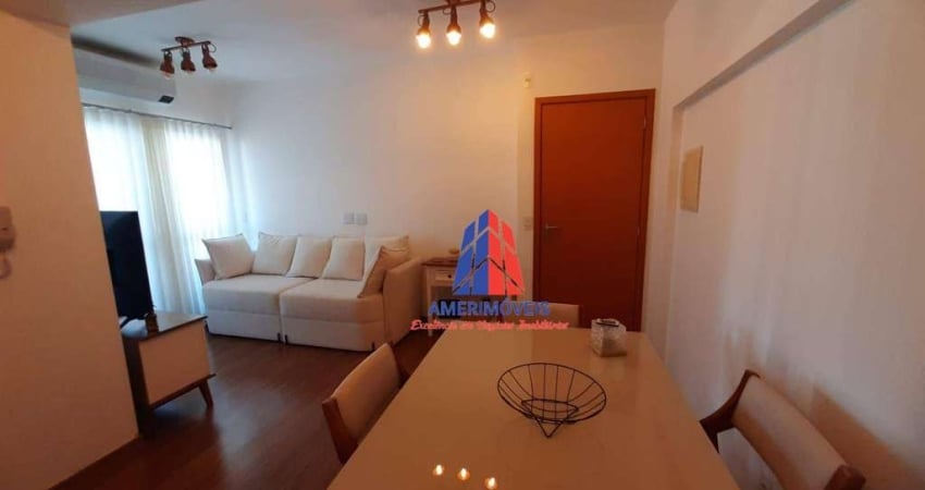 Apartamento com 2 dormitórios para alugar, 63 m² por R$ 2.996,00/mês - Jardim Ipiranga - Americana/SP
