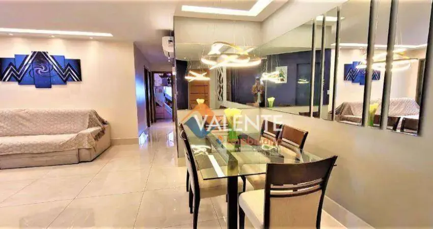 Apartamento com 3 dormitórios à venda, 122 m² por R$ 1.250.000,00 - Canto do Forte - Praia Grande/SP