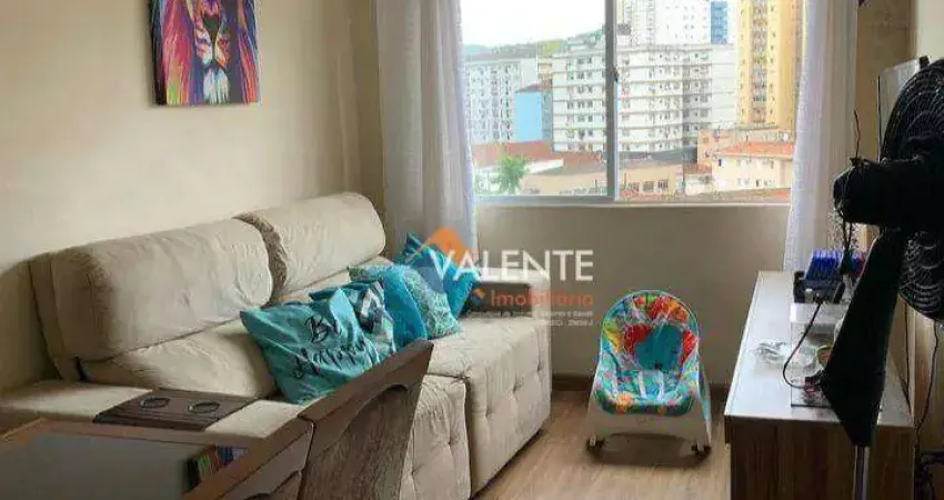 Apartamento com 1 dormitório à venda, 46 m² por R$ 200.000,00 - Centro - São Vicente/SP