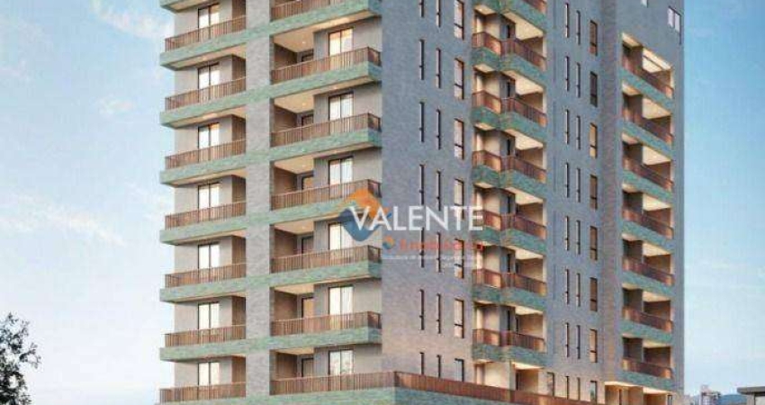 Apartamento com 1 dormitório à venda, 50 m² por R$ 389.000,00 - Vila Guilhermina - Praia Grande/SP