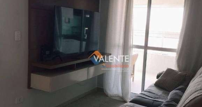 Apartamento mobiliado com 2 dormitórios para alugar, 72 m² por R$ 3.800/mês - Vilamar - Praia Grande/SP