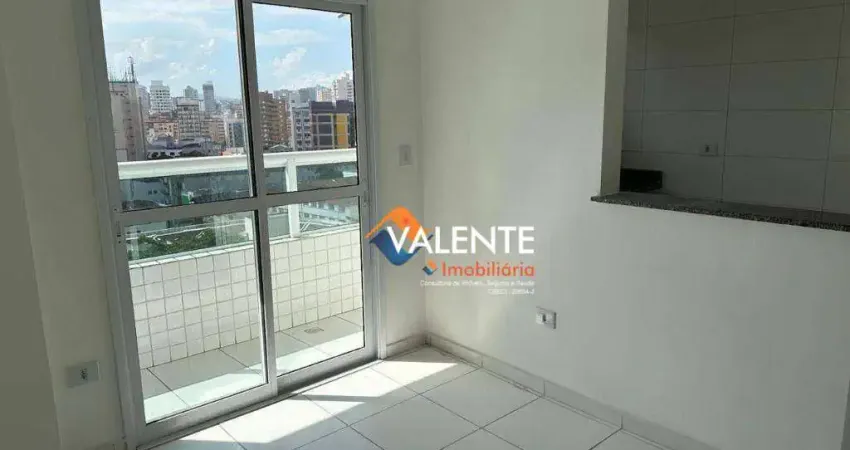 Apartamento com 1 dormitório, 43 m² - venda por R$ 275.000,00 ou aluguel por R$ 2.100,00/mês - Boqueirão - Praia Grande/SP