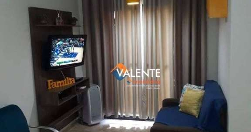 Apartamento mobiliado com 1 dormitório à venda, 51 m² por R$ 245.000 - Vila Assunção - Praia Grande/SP