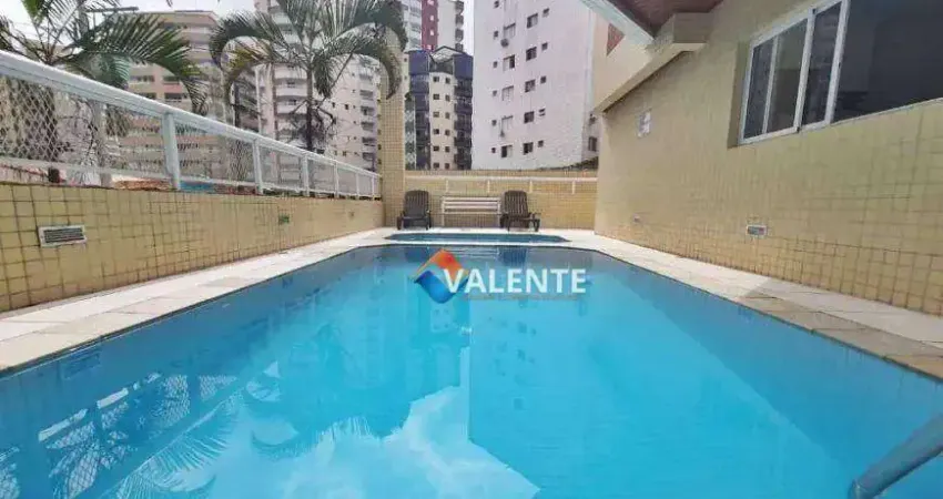 Apartamento com 2 dormitórios para alugar, 80 m² por r$ 3.200/mês - vila guilhermina - praia grande/sp