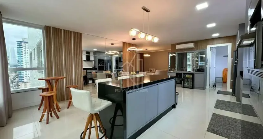 Apartamento alto padrão com 4 suítes, mobiliado e vista mar — ed. lumière, centro bc