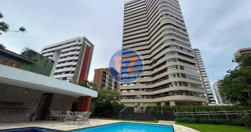 Apto 01 por andar, 309 m², 05 suítes, closet, 05 vagas no Meireles