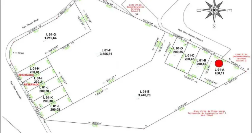 Terreno à venda no Jardim Palmeiras, Bom Jesus dos Perdões