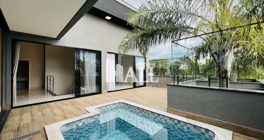 Casa em condomínio fechado com 3 quartos à venda na Avenida Miguel Damha, Residencial Gaivota II, São José do Rio Preto