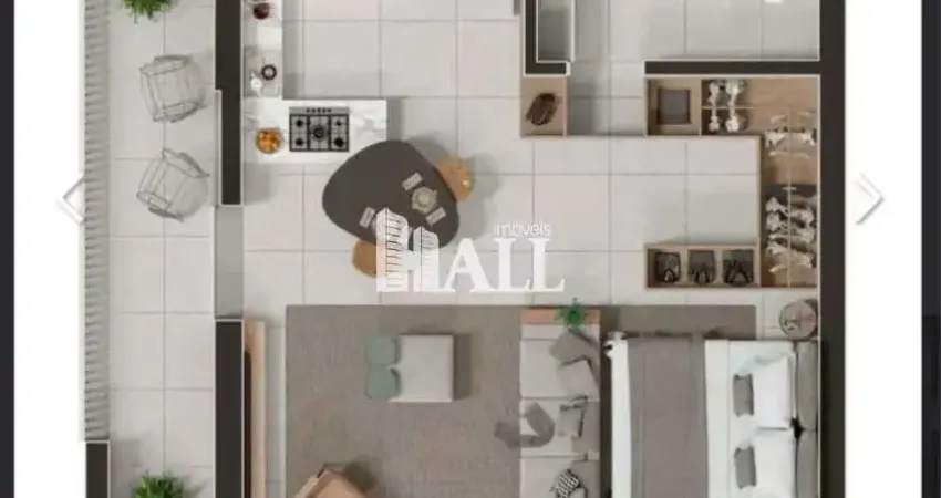 Apartamento com 1 quarto à venda na Rua Rodrigo Wilker dos Santos Bellei, Jardim Paulistano, São José do Rio Preto