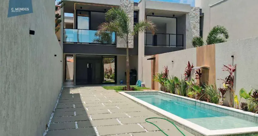 Casa com 4 dormitórios à venda, 154 m² por r$ 789.000,00 - edson queiroz - fortaleza/ce