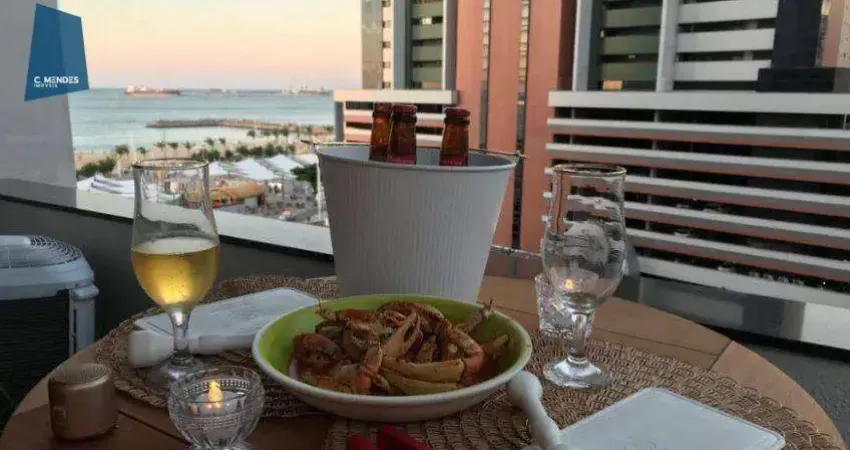 Flat com 1 dormitório à venda, 51 m² por R$ 550.000,00 - Meireles - Fortaleza/CE