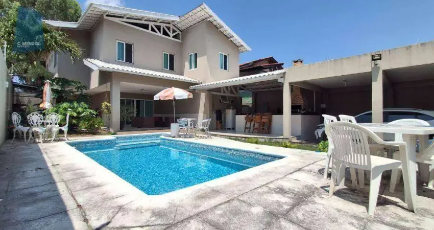 Casa com 4 dormitórios à venda, 220 m² por r$ 2.300.000,00 - edson queiroz - fortaleza/ce