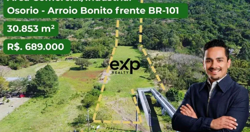 Terreno à venda na Uf: Rs   Cep:95520-000   Cidade: Osório   Bairro: Arroio Das Pedras Br 101 Km 82, Arroio das Pedras, Osório