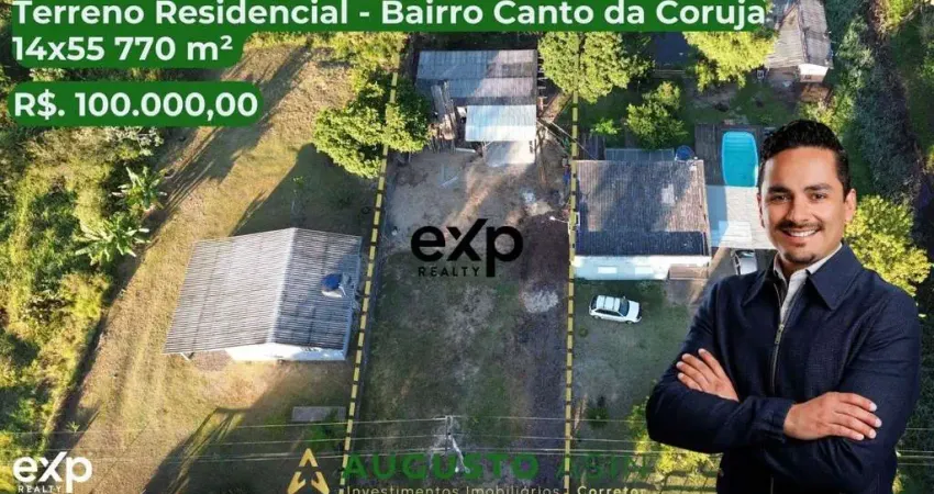 Terreno à venda na Canto da Coruja, 105, Canto das Corujas, Terra de Areia