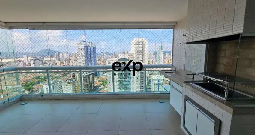 Apartamento com 3 quartos para alugar na Avenida Doutor Epitácio Pessoa, 481, Aparecida, Santos