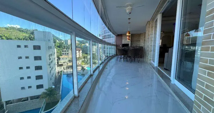 Apartamento com 4 dormitórios à venda, 168 m² por r$ 1.500.000,00 - enseada - guarujá/sp