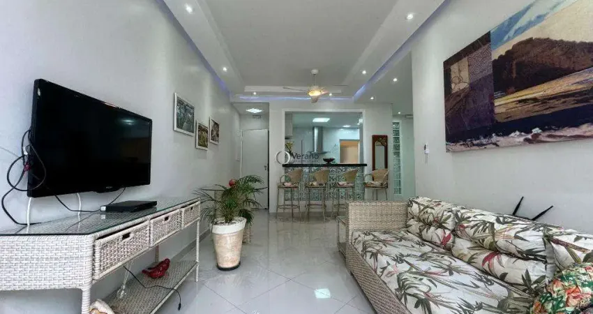 Apartamento à venda na enseada com 3 quartos, 2 banheiros e 1 vaga - guarujá/sp