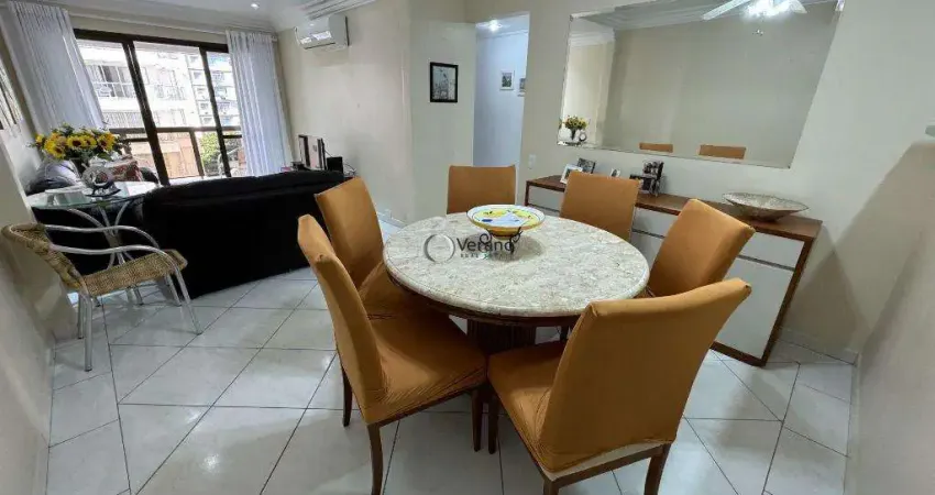 Apartamento com 3 dormitórios à venda, 100 m² por r$ 750.000,00 - pitangueiras - guarujá/sp