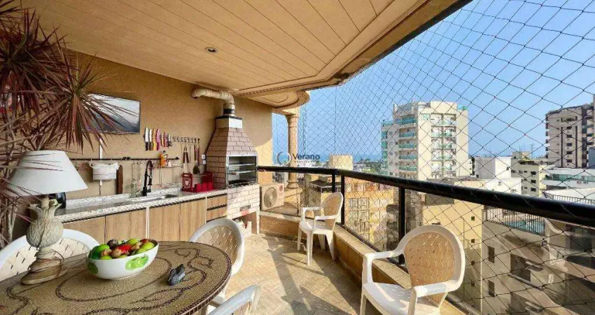 Apartamento na enseada, guarujá - 180m², mobiliado e com varanda gourmet