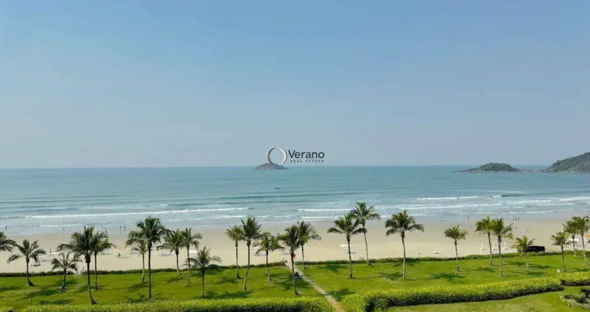 Cobertura frente mar na Riviera, piscina e espaço gourmet, 4 vagas