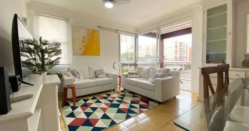 Apartamento em ótima localização na praia da enseada com 3 quartos sendo 1 suíte com ampla sacada