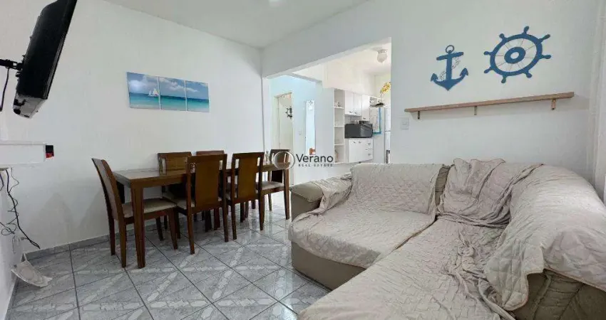 Apartamento na enseada, 2 quartos, 1 vaga, 3 quadras da praia