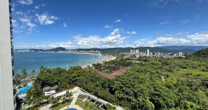 Apartamento com linda vista mar, com 2 vagas de garagem, lazer estilo club