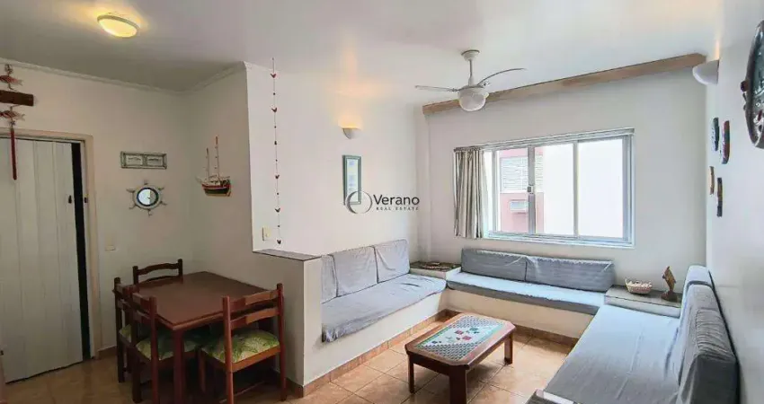 Apartamento com 1 dormitório à venda, 60 m² por r$ 275.000,00 - enseada - guarujá/sp