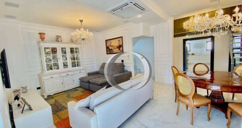 Cobertura triplex com 3 suítes, lazer privativo com piscina e espaço gourmet, vista para o mar