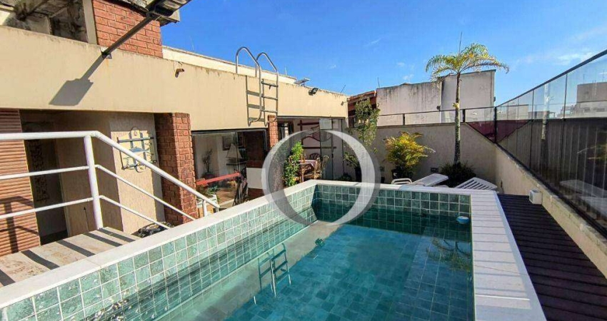 Penthouse reformada à 400m da praia da Enseada - Guarujá/SP por 700.000,00