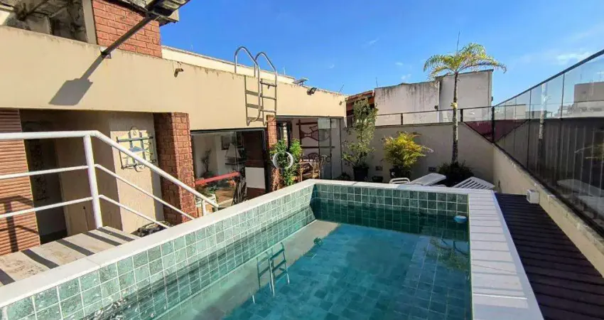 Penthouse reformada à 400m da praia da enseada - guarujá/sp por 700.000,00