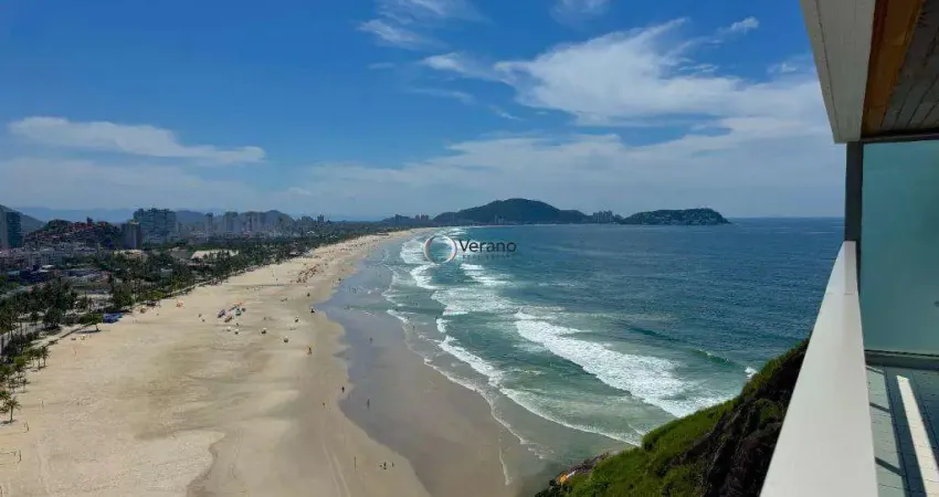 Apartamento à venda em guarujá - morro do maluf, com vista para o mar e pé na areia