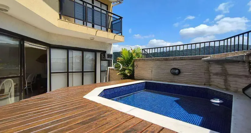 Cobertura triplex com piscina e espaço gourmet à venda - enseada - guarujá/sp