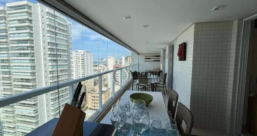 Apartamento com 3 dormitórios à venda, 124 m² por R$ 1.500.000,00 - Enseada - Guarujá/SP