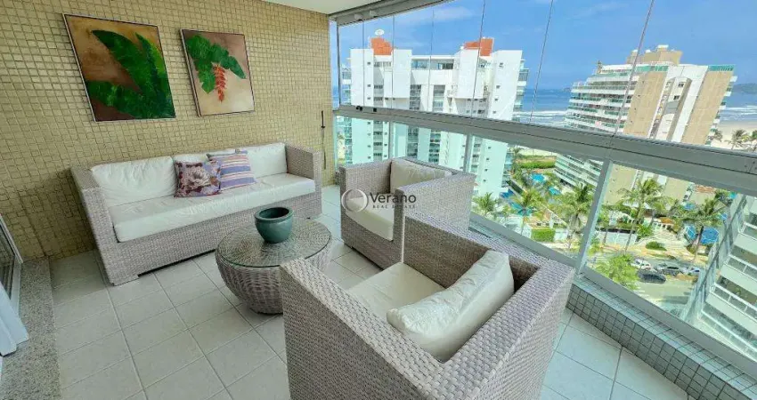 Apartamento com 3 dormitórios à venda, 160 m² por r$ 4.950.000,00 - riviera de são lourenço - bertioga/sp