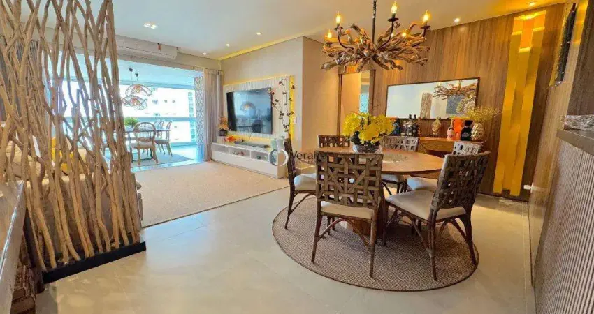 Apartamento com 3 dormitórios à venda, 160 m² por r$ 5.800.000 - riviera de são lourenço - bertioga/sp