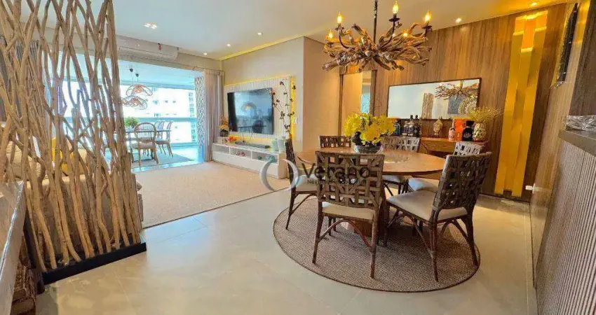 Apartamento com 3 dormitórios à venda, 160 m² por R$ 5.800.000 - Riviera de São Lourenço - Bertioga/SP
